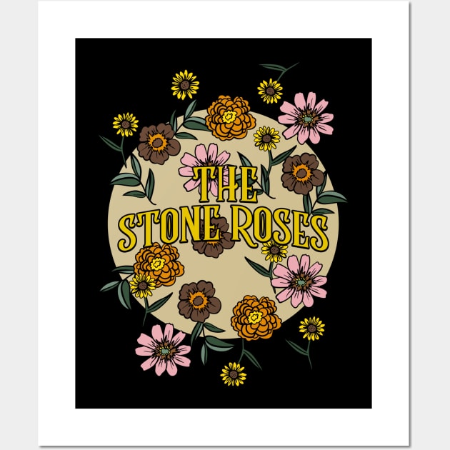 Stone Roses Name Personalized Flower Retro Floral 80s 90s Name Style